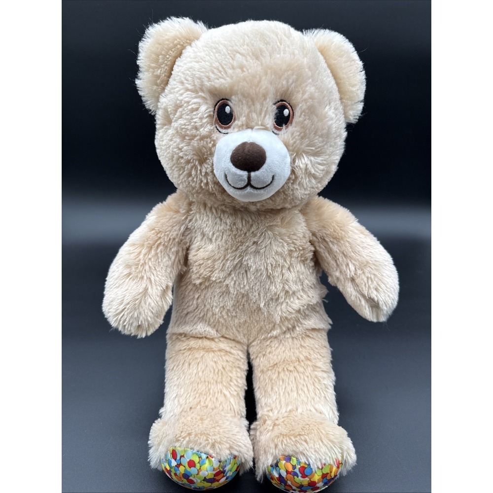 Build-A-Bear Workshop 16" Light Brown Happy Birthday Teddy Bear Plush Toy New